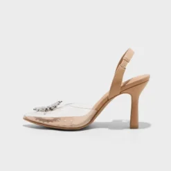 Women's Misty Slingback Heels - A New Day™ Clear