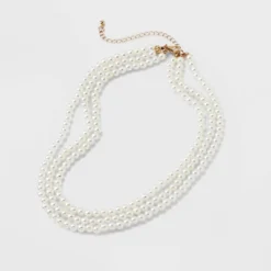 Pearl Multi-Strand Necklace Set 3pc - A New Day™ White -A New Day Outlet Store GUEST 0522f35c eb16 49af bf2e 2a022750cbd8