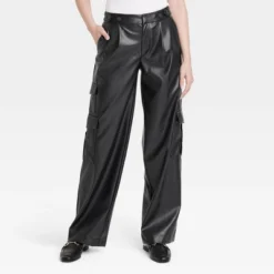 Women's High-Rise Straight Faux Leather Cargo Pants - A New Day™ Black 6 Women's High-Rise Straight Faux Leather Cargo Pants - A New Day™ Black -A New Day Outlet Store GUEST 05f34dc0 632b 4cf6 b3cd 208c5c798e67