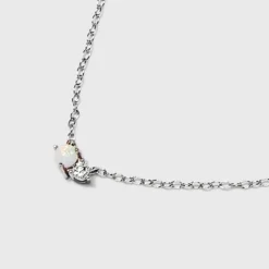 Sterling Silver Cubic Zirconia Pendant Necklace - A New Day™ Silver -A New Day Outlet Store GUEST 068a4173 288e 498e b6b4 5099d5dc07d0