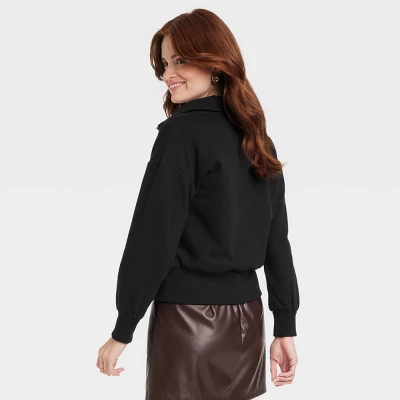 Women's Quarter Zip Sweatshirt - A New Day™ 1 Women's Quarter Zip Sweatshirt - A New Day™