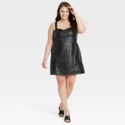 Women's Faux Leather Bodycon Dress - A New Day™ -A New Day Outlet Store GUEST 1048c697 a7a4 42e4 8f7b bf39b3fe3e46