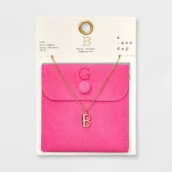 Gold Dipped Cubic Zirconia Initial Pendant Necklace - A New Day™ Gold -A New Day Outlet Store GUEST 19e852ee 9c39 442b 9d74 d63909e68af1