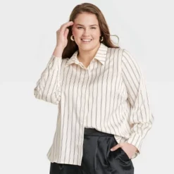 Women's Long Sleeve Button-Front Shirt - A New Day™ -A New Day Outlet Store GUEST 1b6d0419 5190 4c3a 8b79 d6dd04316da8