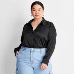 Women's Long Sleeve Button-Front Shirt - A New Day™ -A New Day Outlet Store GUEST 1b86a52e cc73 4930 a31b 25638b8d413d