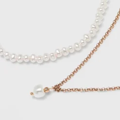 Pearl Pendant Necklace Set 2pc - A New Day™ Gold -A New Day Outlet Store GUEST 1edcfbcd 9ee8 441e a78f 1f68d1a97462