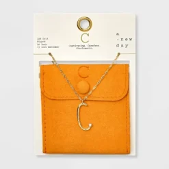 Gold Dipped Scattered Cubic Zirconia Initial Pendant Necklace - A New Day™ Gold -A New Day Outlet Store GUEST 2de07d64 dfee 40c1 b81a 716d0bd94a44