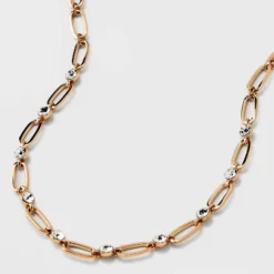 Channel And Station Chain Necklace - A New Day™ Gold -A New Day Outlet Store GUEST 307da577 d670 4a42 b96d 97903ecbcc29