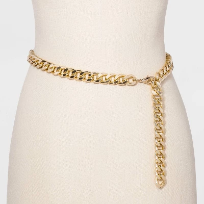 Women's Chain Belt - A New Day™ Metal 1 Women's Chain Belt - A New Day™ Metal