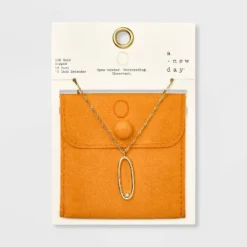 Gold Dipped Scattered Cubic Zirconia Initial Pendant Necklace - A New Day™ Gold -A New Day Outlet Store GUEST 4d497b48 830a 4534 8352 ad3547f5f1f2