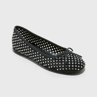 Women's Minnie Ballet Flats - A New Day™ Black 3 Women's Minnie Ballet Flats - A New Day™ Black - Image 3