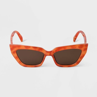 Women's Plastic Retro Angular Cateye Sunglasses - A New Day™ 2 Women's Plastic Retro Angular Cateye Sunglasses - A New Day™ - Image 2