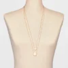 Coin Pendant Chain Multi-Strand Necklace - A New Day™ Gold