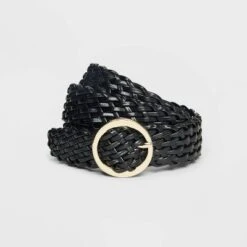 Women's Oval Center Bar Buckle Belt - A New Day™ Black -A New Day Outlet Store GUEST 62610bc9 bd88 4fb7 b17a ab3027b8572d