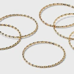 Twisted Bangle Bracelet Set 6pc - A New Day™ Gold -A New Day Outlet Store GUEST 62d13976 07bd 4ed9 adc2 641f00adff79
