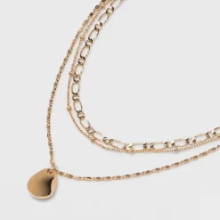 Smooth Drop Multi-Strand Pendant Necklace - A New Day™ Gold -A New Day Outlet Store GUEST 649313d9 24fd 4745 a211 5c9938de060d