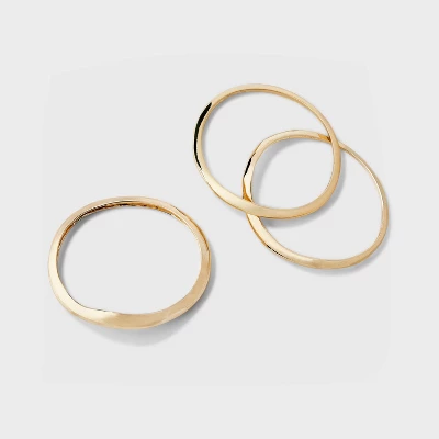 Bangle Bracelet Set 3pc - A New Day™ Gold 2 Bangle Bracelet Set 3pc - A New Day™ Gold - Image 2