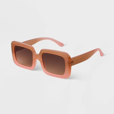 Women's Oversized Plastic Retro Rectangle Sunglasses - A New Day™ 1 Women's Oversized Plastic Retro Rectangle Sunglasses - A New Day™