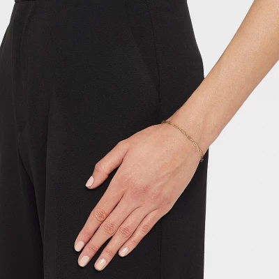 14K Gold Plated Paperlink Chain Bracelet - A New Day™ 2 14K Gold Plated Paperlink Chain Bracelet - A New Day™ - Image 2