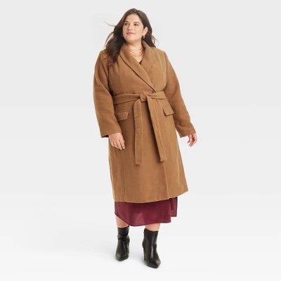 Women's Essential Wool Overcoat Jacket - A New Day™ 3 Women's Essential Wool Overcoat Jacket - A New Day™ - Image 3