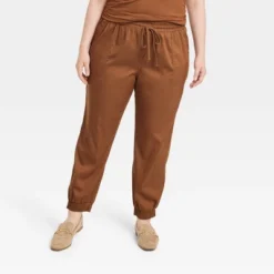 Women's High-Rise Woven Ankle Jogger Pants - A New Day™ -A New Day Outlet Store GUEST 82d0af57 5519 42e6 900d 4a779e5c71b7