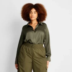 Women's Long Sleeve Button-Front Shirt - A New Day™ -A New Day Outlet Store GUEST 929fc62b b842 4ff8 9a8b 65e6b3f963b3