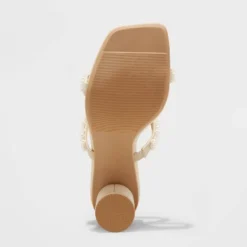 Women's Audra Mule Heels - A New Day™ Cream -A New Day Outlet Store GUEST 94d6f26a 0fc9 47ad 81ca 15d3b019d7d2