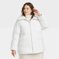 Women's Mid Length Relaxed Puffer Jacket - A New Day™ -A New Day Outlet Store GUEST 993b5f09 ed57 4fc5 8ad2 23763f85bbd5