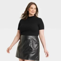 Women's Mock Turtleneck Ribbed Sweater - A New Day™ -A New Day Outlet Store GUEST 99debab6 bf87 4dc2 a148 f0a93b8ddfe5