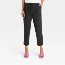 Women's High-Rise Tapered Fluid Ankle Pull-On Pants - A New Day™ -A New Day Outlet Store GUEST a5edc159 a687 41cf a9e1 5bb129c0cd5d