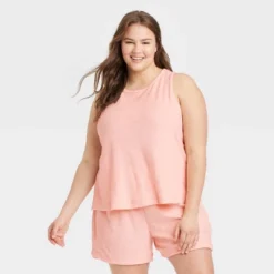 Women's Terry Tank Top - A New Day™ Blush -A New Day Outlet Store GUEST b3e54c06 5f97 46dd a9cd dde87b2e9b94