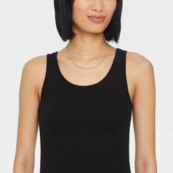 14K Gold Plated Flat Beaded And Link Chain Duo Necklace - A New Day™ Gold