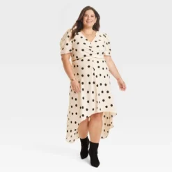 Women's Crepe Short Sleeve Midi Dress - A New Day™ -A New Day Outlet Store GUEST bee991e7 b883 4a7d 8ccb faf681c2b9c1