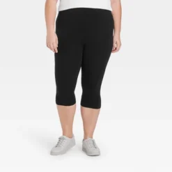 Women's High-Waist Cotton Blend Seamless Capri Leggings - A New Day™ -A New Day Outlet Store GUEST c4f72fef aca8 4777 8b7a 128812b1a34f