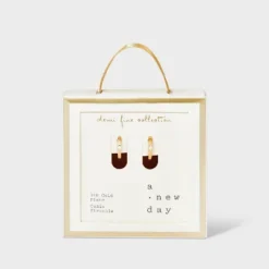 14K Gold Plated Cubic Zirconia Endless Hoop Earrings - A New Day™ Gold -A New Day Outlet Store GUEST c5c37825 43f2 4b2d 93ac 7b55fb265d14