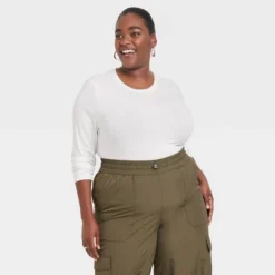 Women's Long Sleeve Slim Fit Crewneck T-Shirt - A New Day™ -A New Day Outlet Store GUEST c77a2dee 26d0 437b 943d 8015d2e6d7e2