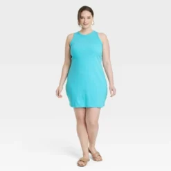 Women's Rib Racer Shift Dress - A New Day™ -A New Day Outlet Store GUEST cce5c602 8f32 42ce 8760 f036e5ffc45e