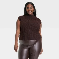 Women's Crewneck Cropped Sweater Vest - A New Day™ -A New Day Outlet Store GUEST ccf8d08f 4745 417f afe1 45e29d20e9df