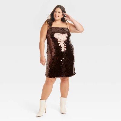 Women's Sleeveless Paillette Mini Party Shift Dress - A New Day™ 4 Women's Sleeveless Paillette Mini Party Shift Dress - A New Day™ - Image 4