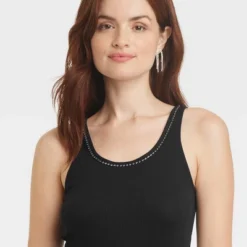 Women's Jeweled Neckline Tank Top - A New Day™ -A New Day Outlet Store GUEST e7ec0ff2 1f0f 4d76 ad84 e7a71c520898