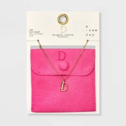 Gold Dipped Cubic Zirconia Initial Pendant Necklace - A New Day™ Gold -A New Day Outlet Store GUEST f2e949d1 9192 4404 a566 df63b4e7d8a8