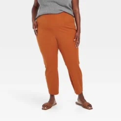 Women's High-Rise Skinny Ankle Pull-On Pants - A New Day™ Brown -A New Day Outlet Store GUEST f5a63b83 dc87 4b5a 8247 a864b3b44a5d