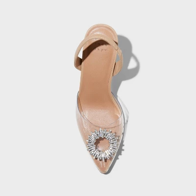 Women's Misty Slingback Heels - A New Day™ Clear 2 Women's Misty Slingback Heels - A New Day™ Clear - Image 2